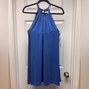 Sigrid Olsen Blue Halter Dress – Size S